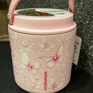 Hydrapeak Pink butterfly design Insulated Food Container
